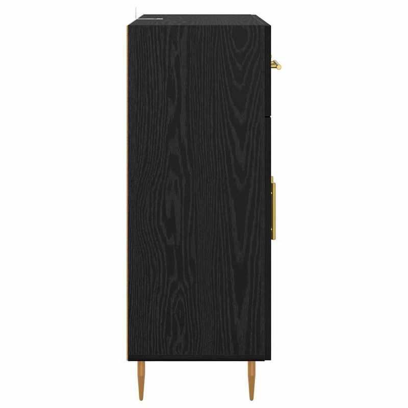 Casa si Gradina - Mobilier - Comode si corpuri - Comode - Bufet cu sertar Stejar Negru 69,5 x 34 x 90 cm Lemn compozit - Infinity.ro