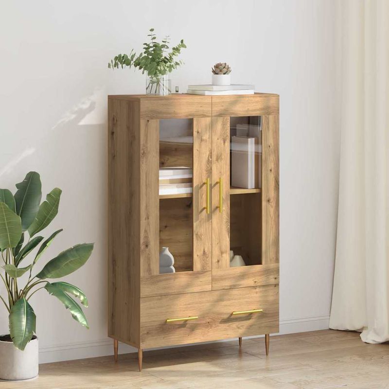 Casa si Gradina - Mobilier - Comode si corpuri - Corpuri bucatarie - Bufet cu sertar Stejar Artizanal 69,5 x 31 x 115 cm - Infinity.ro