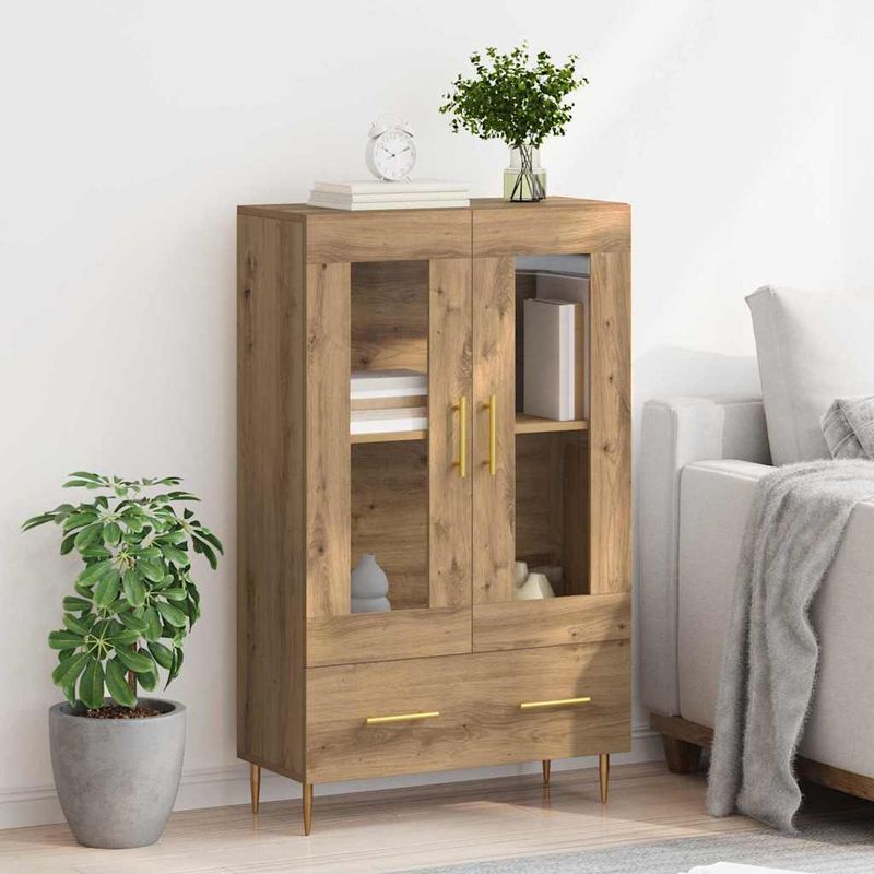 Casa si Gradina - Mobilier - Comode si corpuri - Corpuri bucatarie - Bufet cu sertar Stejar Artizanal 69,5 x 31 x 115 cm - Infinity.ro