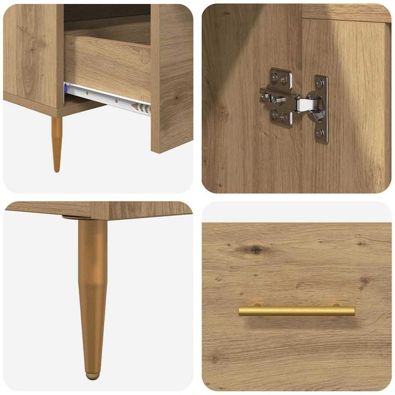 Casa si Gradina - Mobilier - Comode si corpuri - Corpuri bucatarie - Bufet cu sertar Stejar Artizanal 69,5 x 31 x 115 cm - Infinity.ro