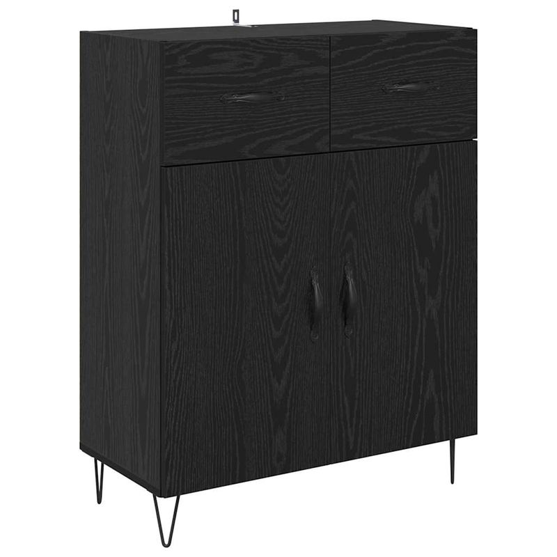 Casa si Gradina - Mobilier - Comode si corpuri - Comode - Bufet cu sertar Stejar Negru 69,5 x 34 x 90 cm Lemn compozit - Infinity.ro