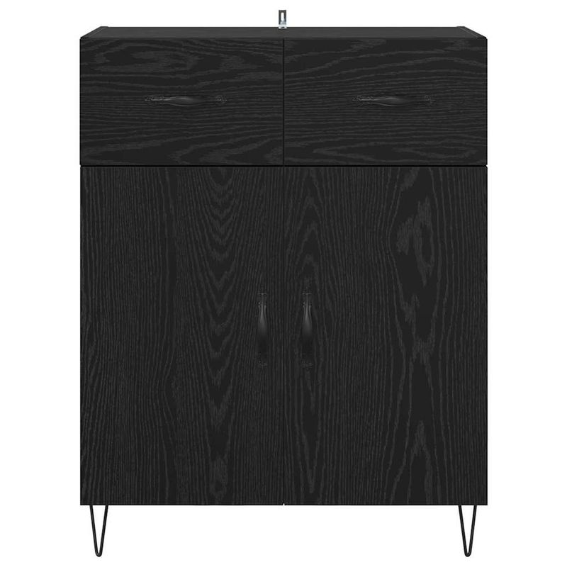 Casa si Gradina - Mobilier - Comode si corpuri - Comode - Bufet cu sertar Stejar Negru 69,5 x 34 x 90 cm Lemn compozit - Infinity.ro