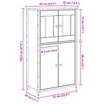 Casa si Gradina - Mobilier - Comode si corpuri - Comode - Bufet Lemn Vechi 62 x 32 x 106,5 cm Lemn compozit - Infinity.ro