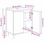 Casa si Gradina - Mobilier - Comode si corpuri - Comode - Bufet Lemn Vechi 60 x 35 x 70 cm Lemn compozit - Infinity.ro