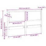 Casa si Gradina - Mobilier - Paturi si accesorii - Accesorii paturi - Tablie de pat Stejar Sonoma 80 cm Lemn compozit - Infinity.ro