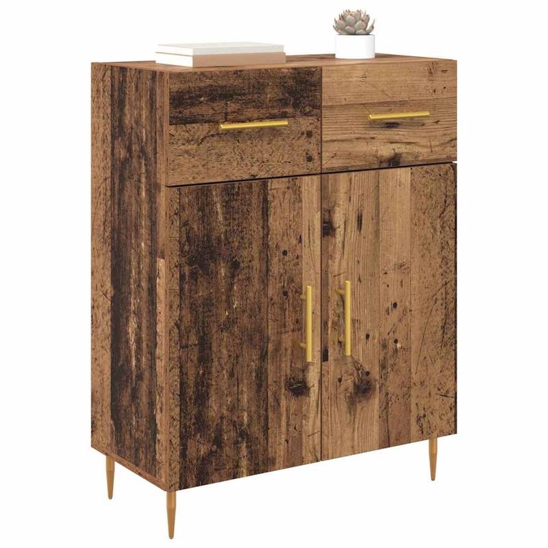 Casa si Gradina - Mobilier - Comode si corpuri - Comode - Bufet cu sertar Lemn Vechi 69,5 x 34 x 90 cm Lemn compozit - Infinity.ro