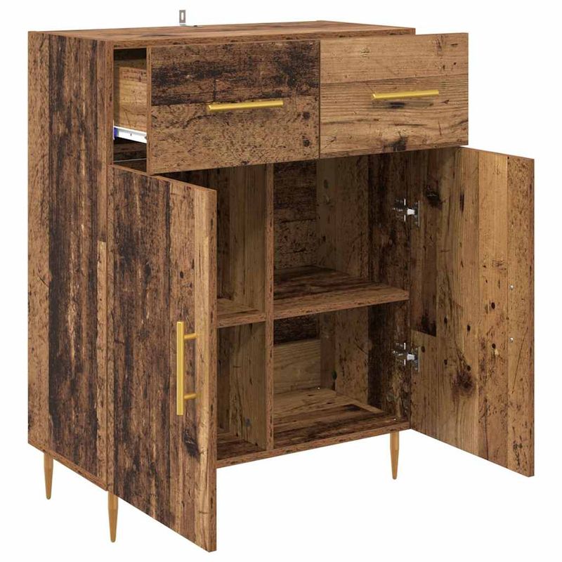 Casa si Gradina - Mobilier - Comode si corpuri - Comode - Bufet cu sertar Lemn Vechi 69,5 x 34 x 90 cm Lemn compozit - Infinity.ro