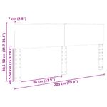 Casa si Gradina - Mobilier - Paturi si accesorii - Accesorii paturi - Tablie de pat cu LED, albastru inchis, 100x5x118/128cm, catifea - Infinity.ro