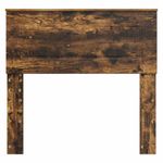 Casa si Gradina - Mobilier - Paturi si accesorii - Accesorii paturi - Tablie de pat cu aripioare, negru, 183x16x118/128 cm, textil - Infinity.ro