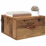 Casa si Gradina - Mobilier - Comode si corpuri - Noptiere - Noptiera suspendata Lemn Vechi 35 x 35 x 20 cm Lemn compozit - Infinity.ro
