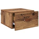 Casa si Gradina - Mobilier - Comode si corpuri - Noptiere - Noptiera suspendata Lemn Vechi 35 x 35 x 20 cm Lemn compozit - Infinity.ro