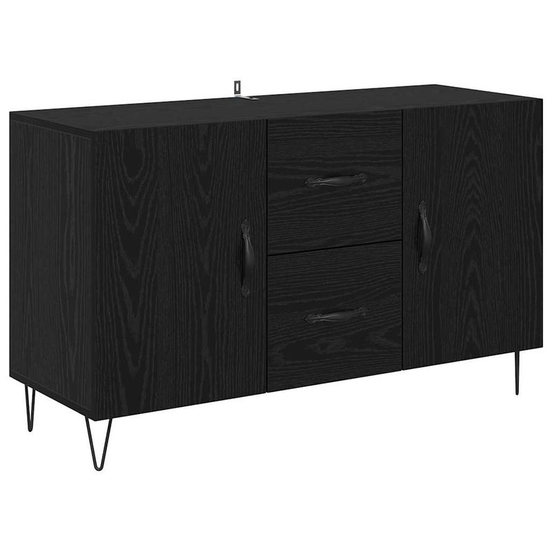 Casa si Gradina - Mobilier - Comode si corpuri - Comode - Bufet cu sertar Stejar Negru 100 x 36 x 60 cm Lemn compozit - Infinity.ro