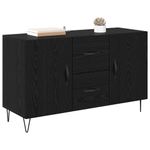 Casa si Gradina - Mobilier - Comode si corpuri - Comode - Bufet cu sertar Stejar Negru 100 x 36 x 60 cm Lemn compozit - Infinity.ro