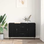 Casa si Gradina - Mobilier - Comode si corpuri - Comode - Bufet cu sertar Stejar Negru 100 x 36 x 60 cm Lemn compozit - Infinity.ro