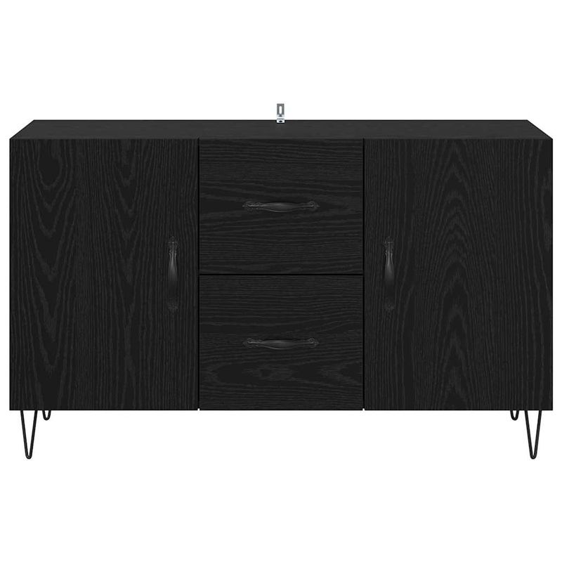 Casa si Gradina - Mobilier - Comode si corpuri - Comode - Bufet cu sertar Stejar Negru 100 x 36 x 60 cm Lemn compozit - Infinity.ro