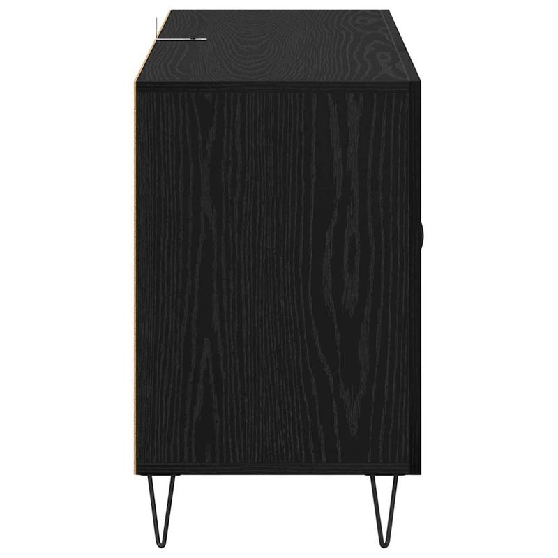 Casa si Gradina - Mobilier - Comode si corpuri - Comode - Bufet cu sertar Stejar Negru 100 x 36 x 60 cm Lemn compozit - Infinity.ro