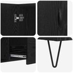 Casa si Gradina - Mobilier - Comode si corpuri - Comode - Bufet cu sertar Stejar Negru 100 x 36 x 60 cm Lemn compozit - Infinity.ro