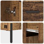 Casa si Gradina - Mobilier - Comode si corpuri - Comode - Bufet cu sertar Lemn Vechi 69,5 x 34 x 90 cm Lemn compozit - Infinity.ro