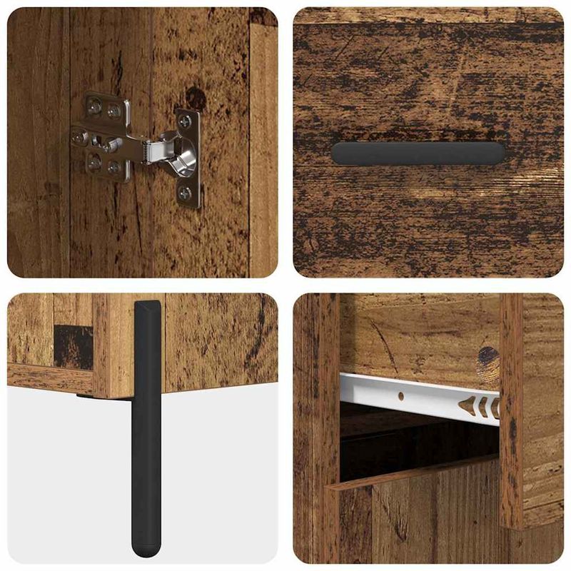 Casa si Gradina - Mobilier - Comode si corpuri - Comode - Bufet cu sertar Lemn Vechi 69,5 x 34 x 90 cm Lemn compozit - Infinity.ro