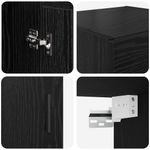 Casa si Gradina - Mobilier - Comode si corpuri - Comode - Dulap montat pe perete Stejar Negru 34,5 x 34 x 90 cm - Infinity.ro