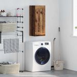 Casa si Gradina - Mobilier - Comode si corpuri - Comode - Dulap montat pe perete Lemn Vechi 34,5 x 34 x 90 cm - Infinity.ro