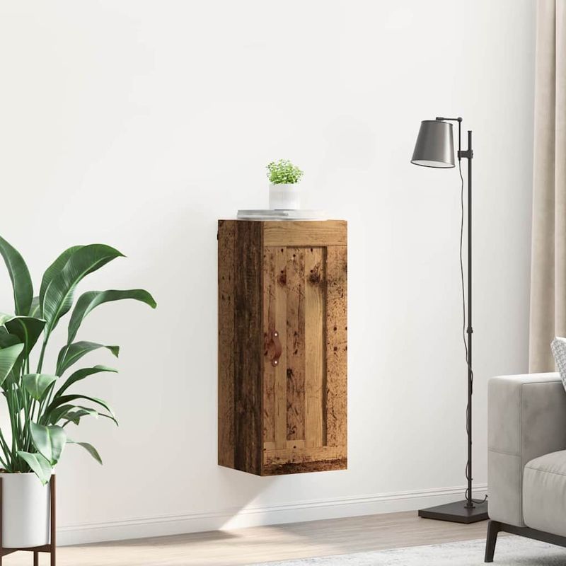 Casa si Gradina - Mobilier - Comode si corpuri - Comode - Dulap montat pe perete Lemn Vechi 34,5 x 34 x 90 cm - Infinity.ro