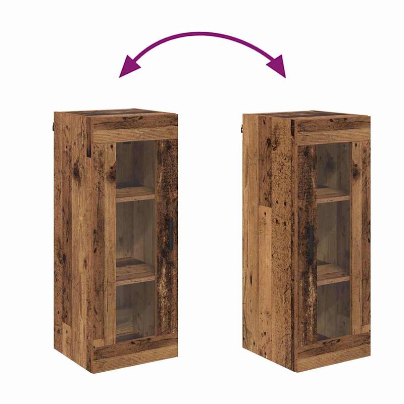 Casa si Gradina - Mobilier - Comode si corpuri - Comode - Dulap montat pe perete Lemn Vechi 34,5 x 34 x 90 cm - Infinity.ro