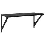 Casa si Gradina - Mobilier - Biblioteci si rafturi - Rafturi - Semele de perete cu raft 2 pcs Stejar Negru 60 x 25 x 25,5 cm - Infinity.ro