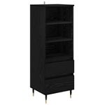 Casa si Gradina - Mobilier - Comode si corpuri - Comode - Bufet cu sertar Stejar Negru 40 x 36 x 110 cm Lemn compozit - Infinity.ro
