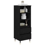 Casa si Gradina - Mobilier - Comode si corpuri - Comode - Bufet cu sertar Stejar Negru 40 x 36 x 110 cm Lemn compozit - Infinity.ro