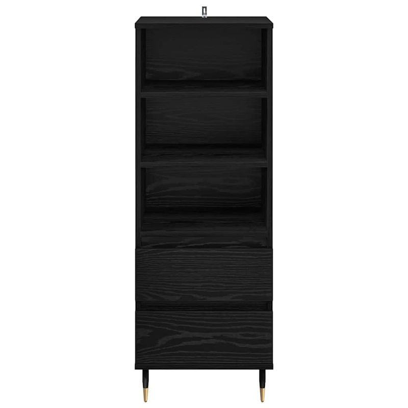 Casa si Gradina - Mobilier - Comode si corpuri - Comode - Bufet cu sertar Stejar Negru 40 x 36 x 110 cm Lemn compozit - Infinity.ro