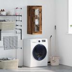 Casa si Gradina - Mobilier - Comode si corpuri - Comode - Dulap montat pe perete Lemn Vechi 34,5 x 34 x 90 cm - Infinity.ro