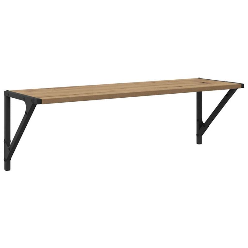 Casa si Gradina - Mobilier - Biblioteci si rafturi - Rafturi - Semele de perete 2 pcs Stejar Artizanal 80 x 25 x 25,5 cm - Infinity.ro