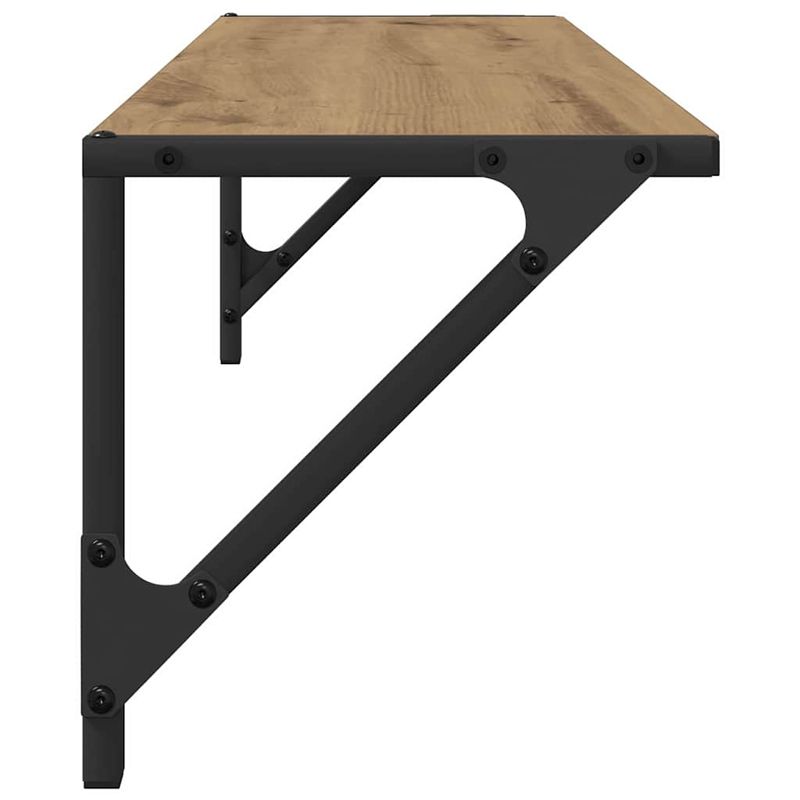 Casa si Gradina - Mobilier - Biblioteci si rafturi - Rafturi - Semele de perete 2 pcs Stejar Artizanal 80 x 25 x 25,5 cm - Infinity.ro