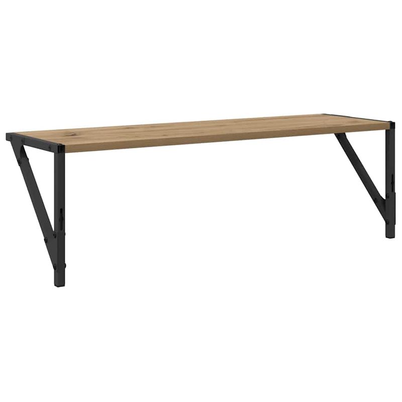 Casa si Gradina - Mobilier - Biblioteci si rafturi - Rafturi - Semele de perete 2 pcs Stejar Artizanal 80 x 25 x 25,5 cm - Infinity.ro