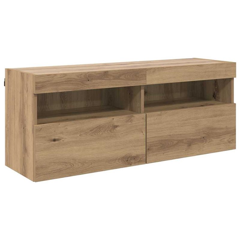 Casa si Gradina - Mobilier - Comode si corpuri - Comode - Dulap TV de perete Pe perete Stejar Artizanal 100 x 30 x 40 cm - Infinity.ro