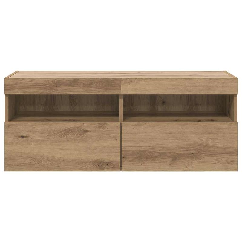 Casa si Gradina - Mobilier - Comode si corpuri - Comode - Dulap TV de perete Pe perete Stejar Artizanal 100 x 30 x 40 cm - Infinity.ro