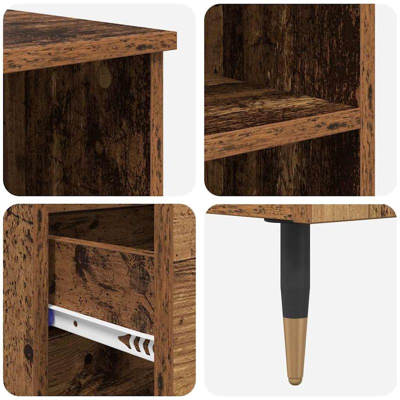 Casa si Gradina - Mobilier - Comode si corpuri - Comode - Bufet cu sertar Lemn Vechi 40 x 36 x 110 cm Lemn compozit - Infinity.ro