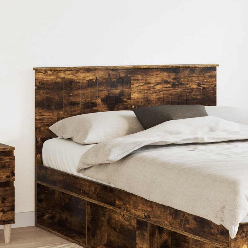 Casa si Gradina - Mobilier - Paturi si accesorii - Accesorii paturi - Tablie de pat cu aripioare, albastru, 183x16x78/88 cm textil - Infinity.ro
