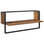 Casa si Gradina - Mobilier - Biblioteci si rafturi - Rafturi - Set rafturi de perete cu raft 6 pcs Lemn Vechi 100 x 25 x 30 cm - Infinity.ro