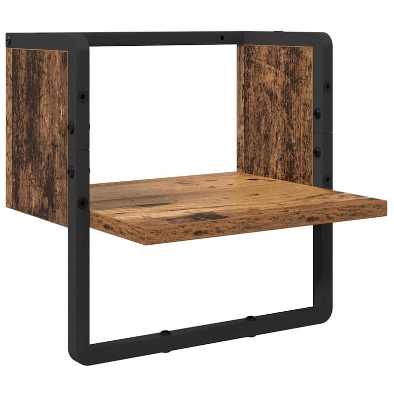 Casa si Gradina - Mobilier - Biblioteci si rafturi - Rafturi - Set rafturi de perete cu raft 6 pcs Lemn Vechi 100 x 25 x 30 cm - Infinity.ro