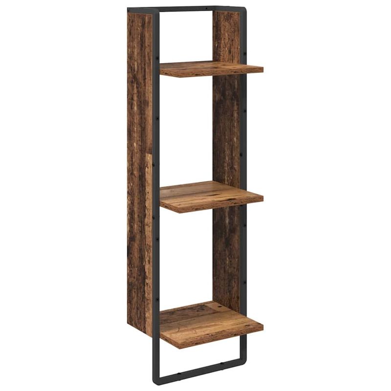 Casa si Gradina - Mobilier - Biblioteci si rafturi - Rafturi - Set rafturi de perete cu raft 6 pcs Lemn Vechi 100 x 25 x 30 cm - Infinity.ro