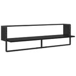 Casa si Gradina - Mobilier - Biblioteci si rafturi - Rafturi - Set rafturi de perete 6 pcs Stejar Negru 100 x 25 x 30 cm - Infinity.ro