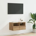 Casa si Gradina - Mobilier - Comode si corpuri - Comode - Dulap TV de perete Pe perete Stejar Artizanal 60 x 30 x 30 cm - Infinity.ro