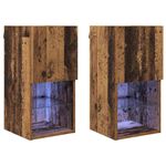 Casa si Gradina - Mobilier - Comode si corpuri - Comode - Sifonieri pentru TV montate pe perete 2 pcs Lemn Vechi - Infinity.ro