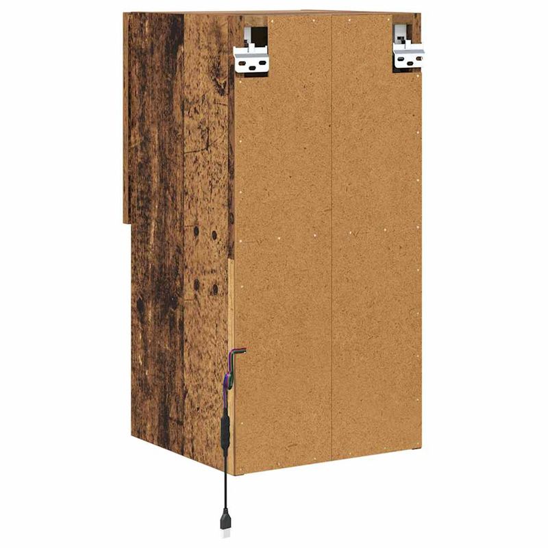 Casa si Gradina - Mobilier - Comode si corpuri - Comode - Sifonieri pentru TV montate pe perete 2 pcs Lemn Vechi - Infinity.ro
