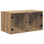 Casa si Gradina - Mobilier - Dulapuri si sifoniere - Dulapuri - Dulapuri de perete 2 pcs Stejar Artizanal 68 x 37 x 35 cm - Infinity.ro