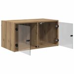 Casa si Gradina - Mobilier - Dulapuri si sifoniere - Dulapuri - Dulapuri de perete 2 pcs Stejar Artizanal 68 x 37 x 35 cm - Infinity.ro