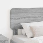 Casa si Gradina - Mobilier - Paturi si accesorii - Accesorii paturi - Tablie de pat cu aripioare gri deschis 183x16x78/88 cm textil - Infinity.ro