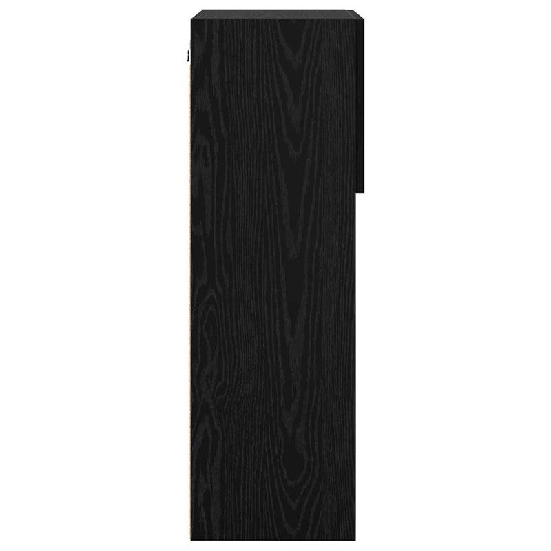 Casa si Gradina - Mobilier - Comode si corpuri - Comode - Sifonieri pentru TV montate pe perete 2 pcs Stejar Negru - Infinity.ro